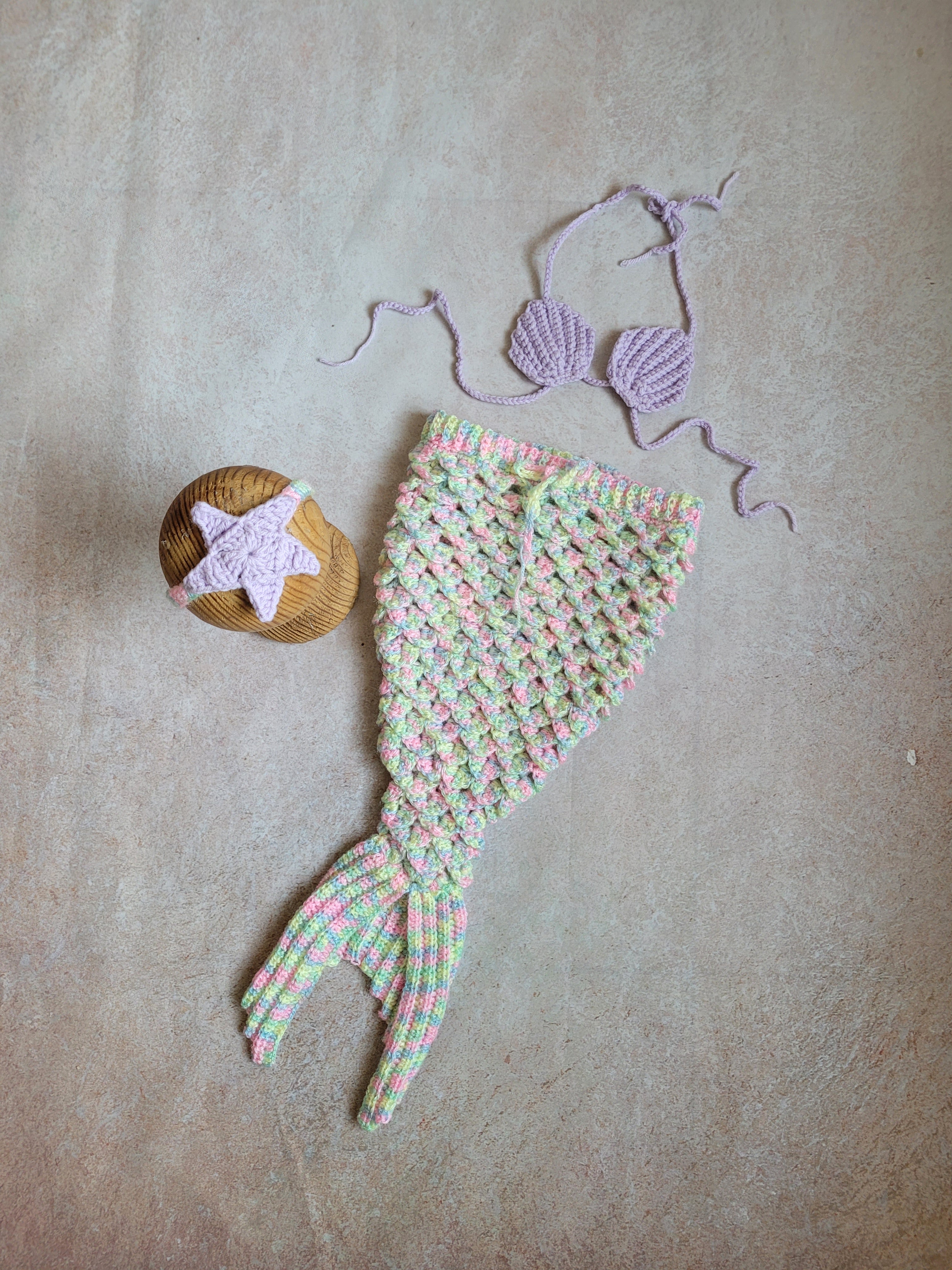 Mermaid Set (Mermaid Top, Bottom & Headband)