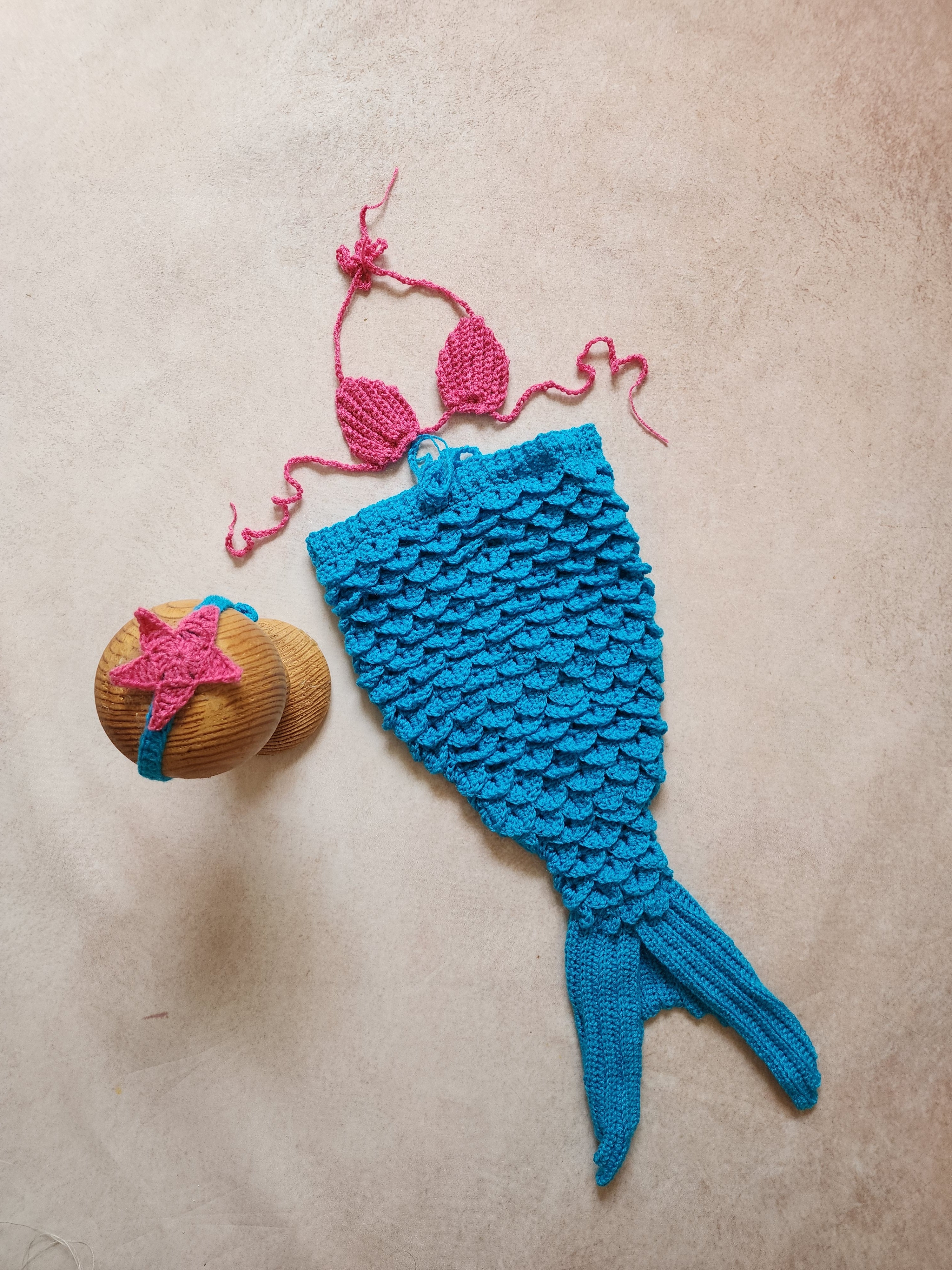 Mermaid Set (Mermaid Top, Bottom & Headband)