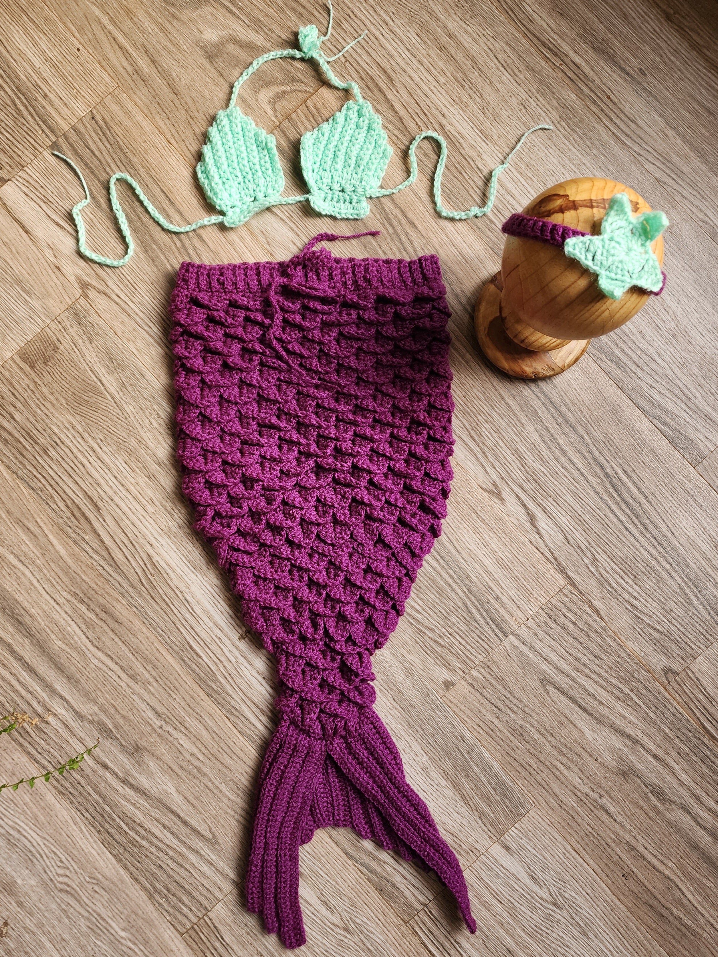 Mermaid Set (Mermaid Top, Bottom & Headband)