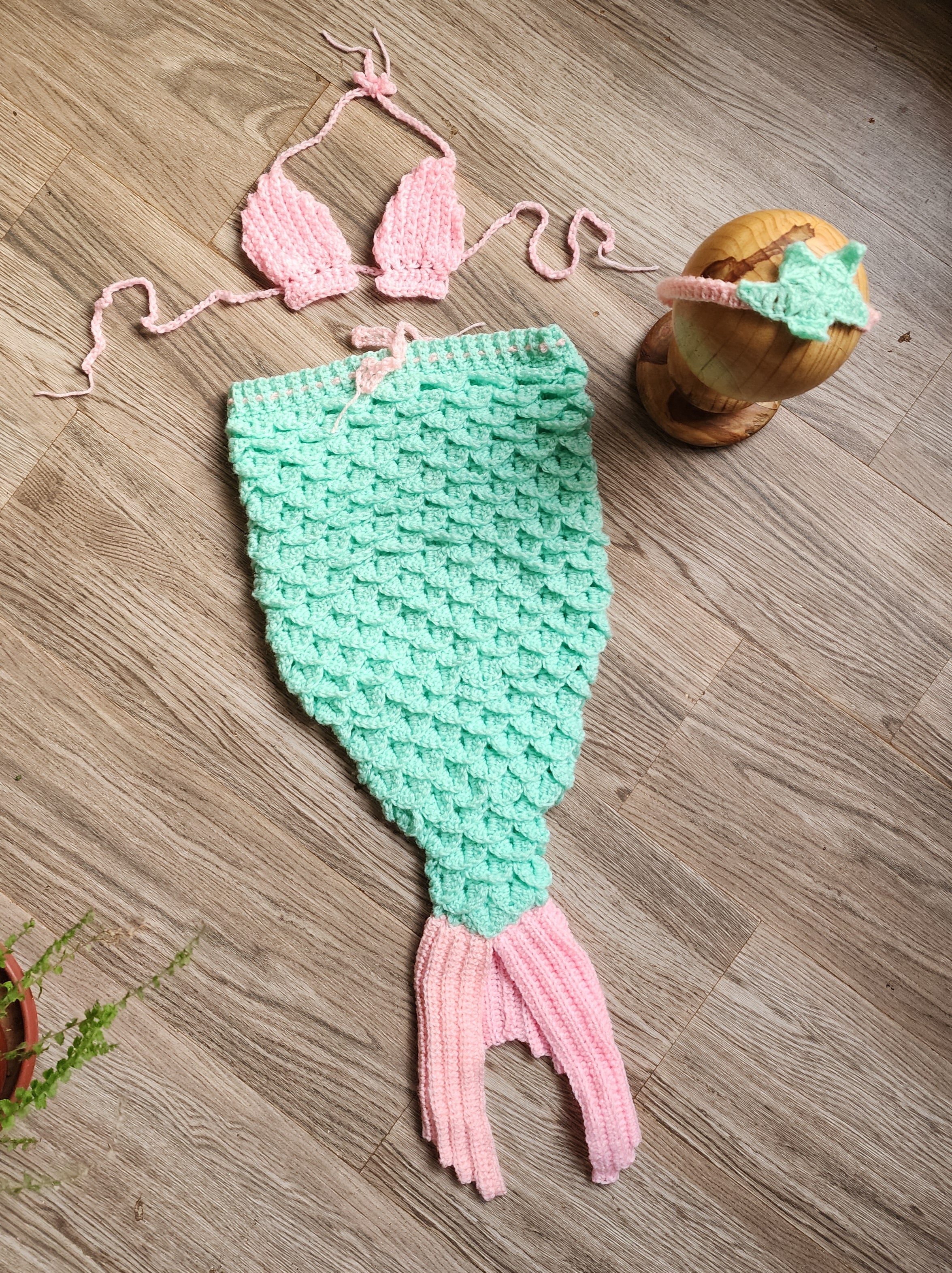 Mermaid Set (Mermaid Top, Bottom & Headband)