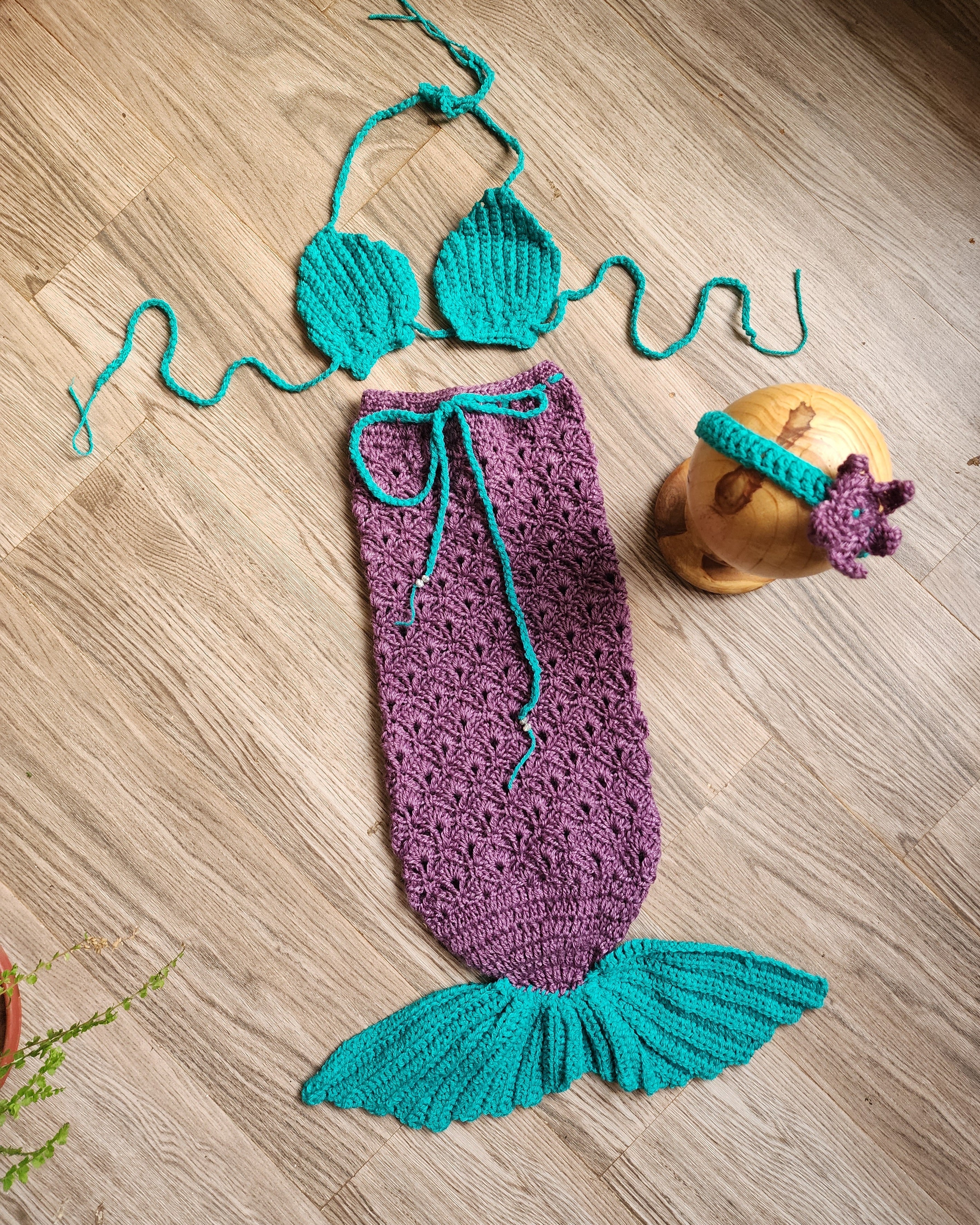 Mermaid Set (Mermaid Top, Bottom & Headband)