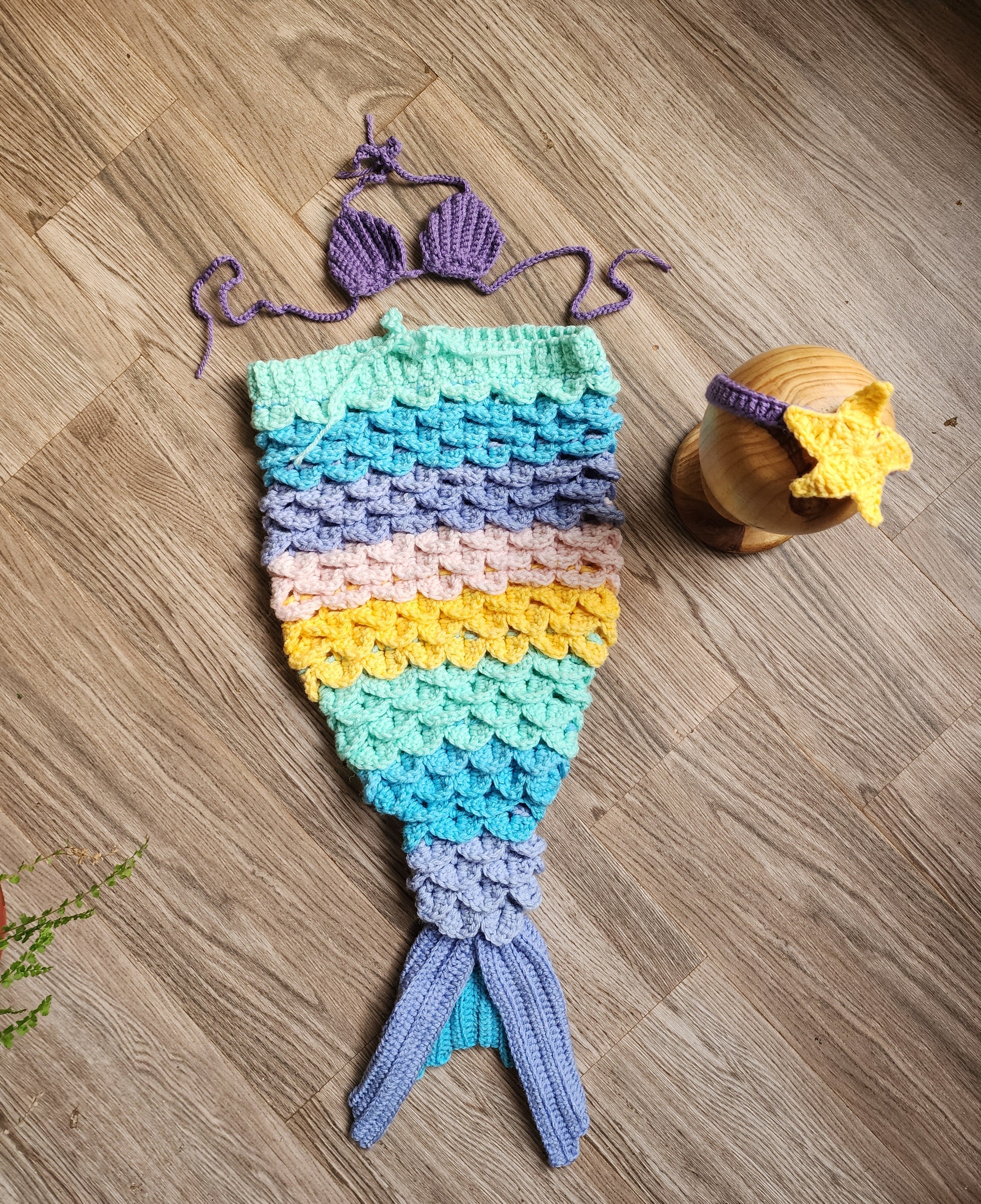 Mermaid Set (Mermaid Top, Bottom & Headband)