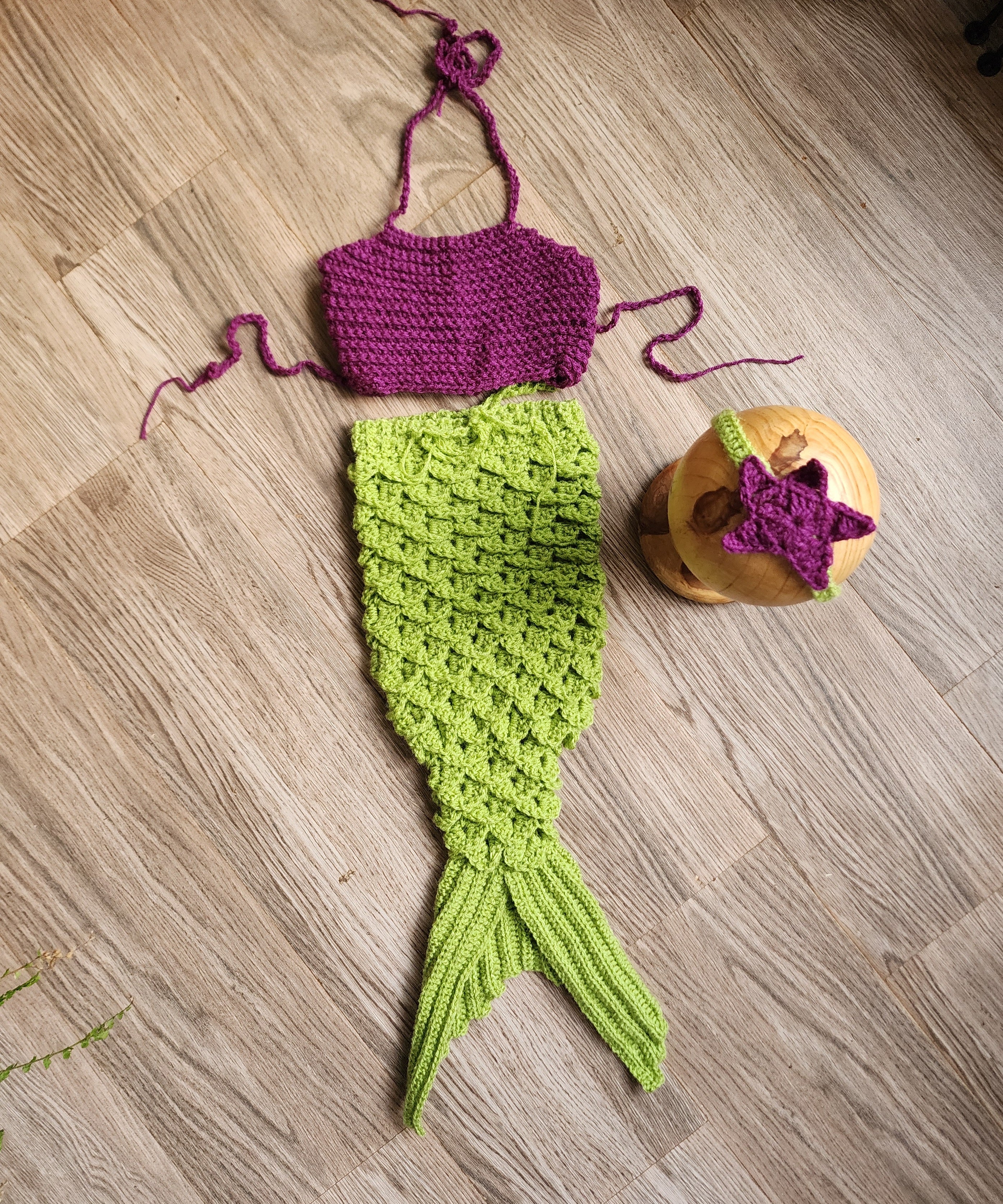 Mermaid Set (Mermaid Top, Bottom & Headband)