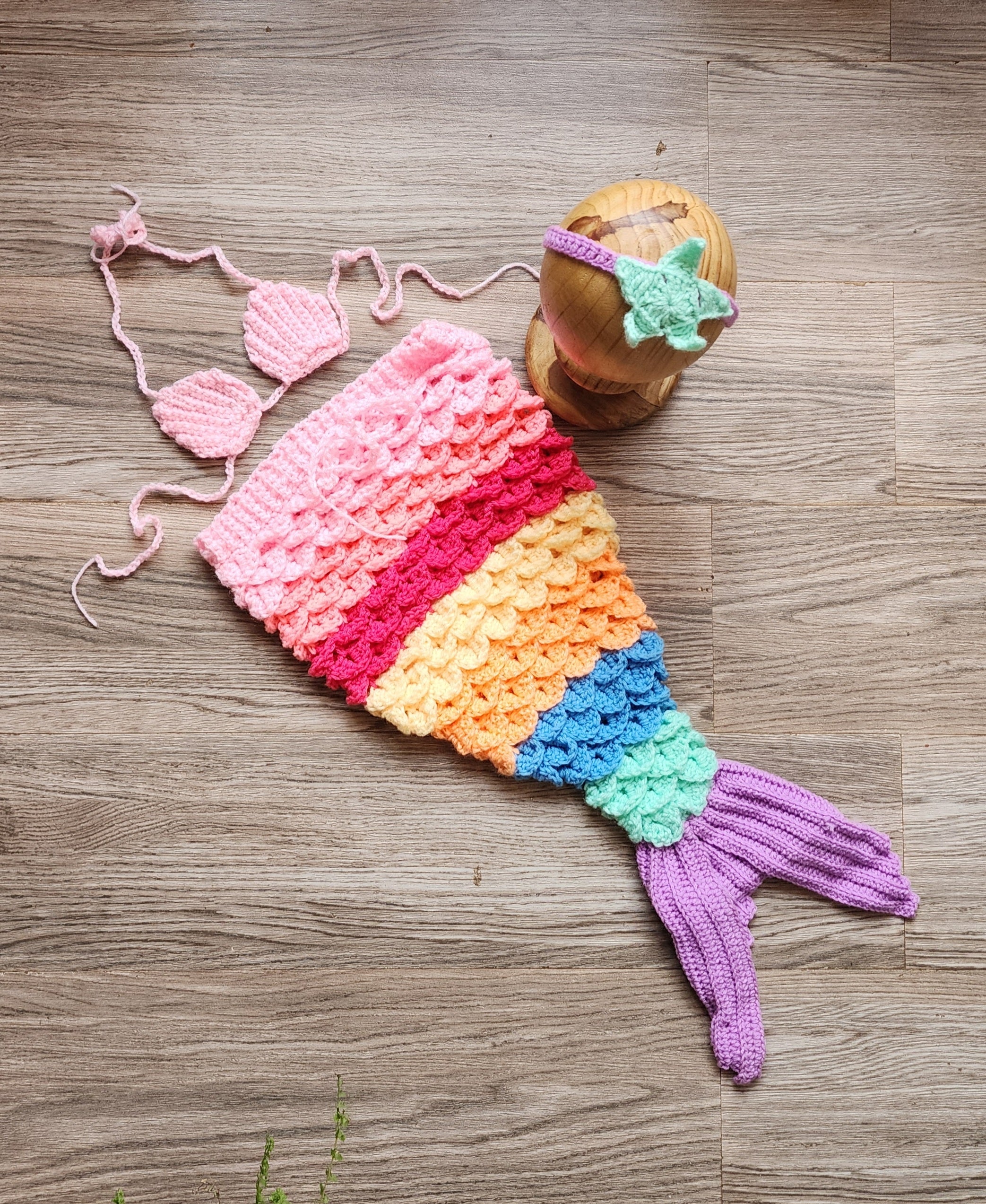 Mermaid Set (Mermaid Top, Bottom & Headband)