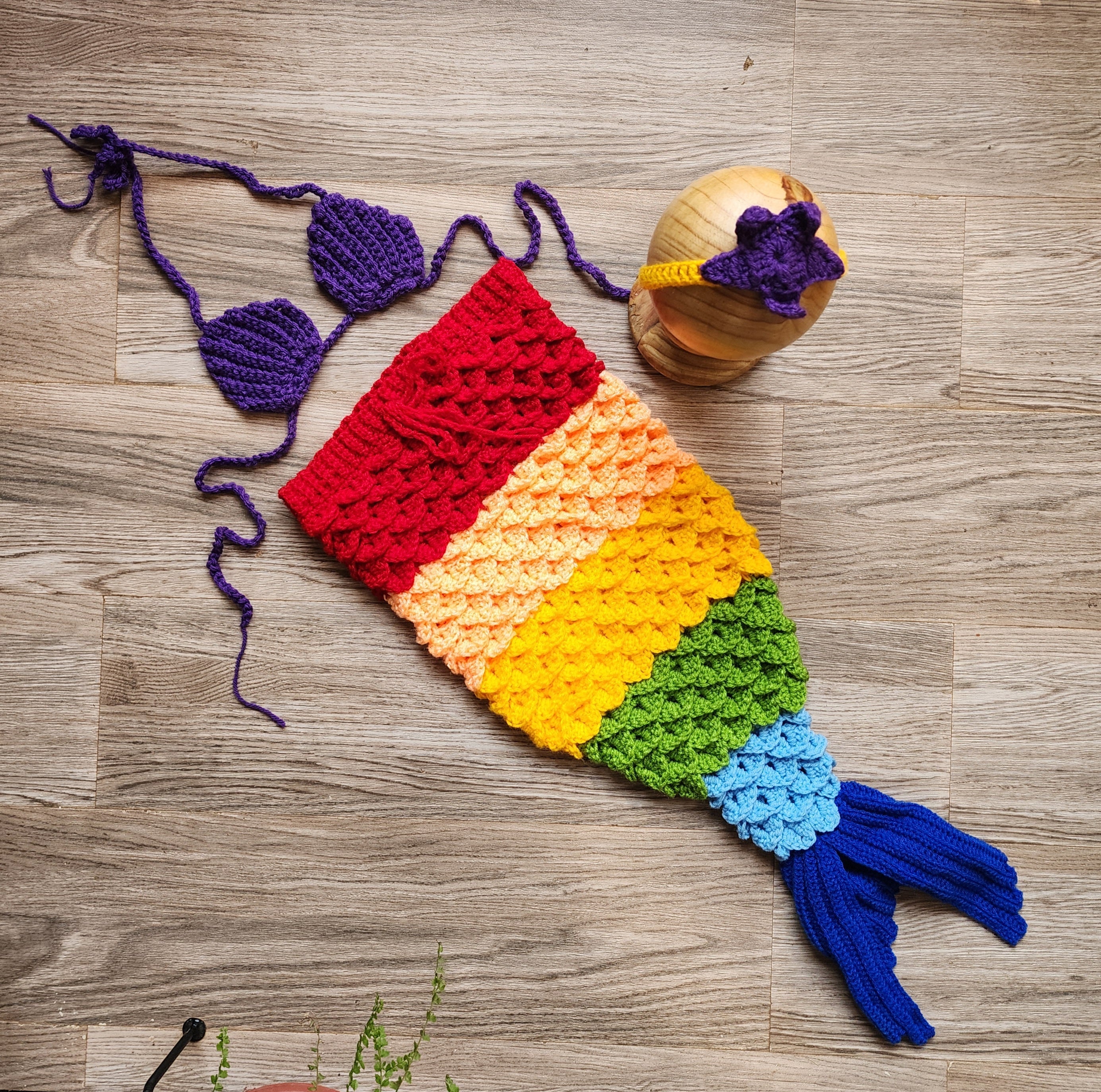 Mermaid Set (Mermaid Top, Bottom & Headband)