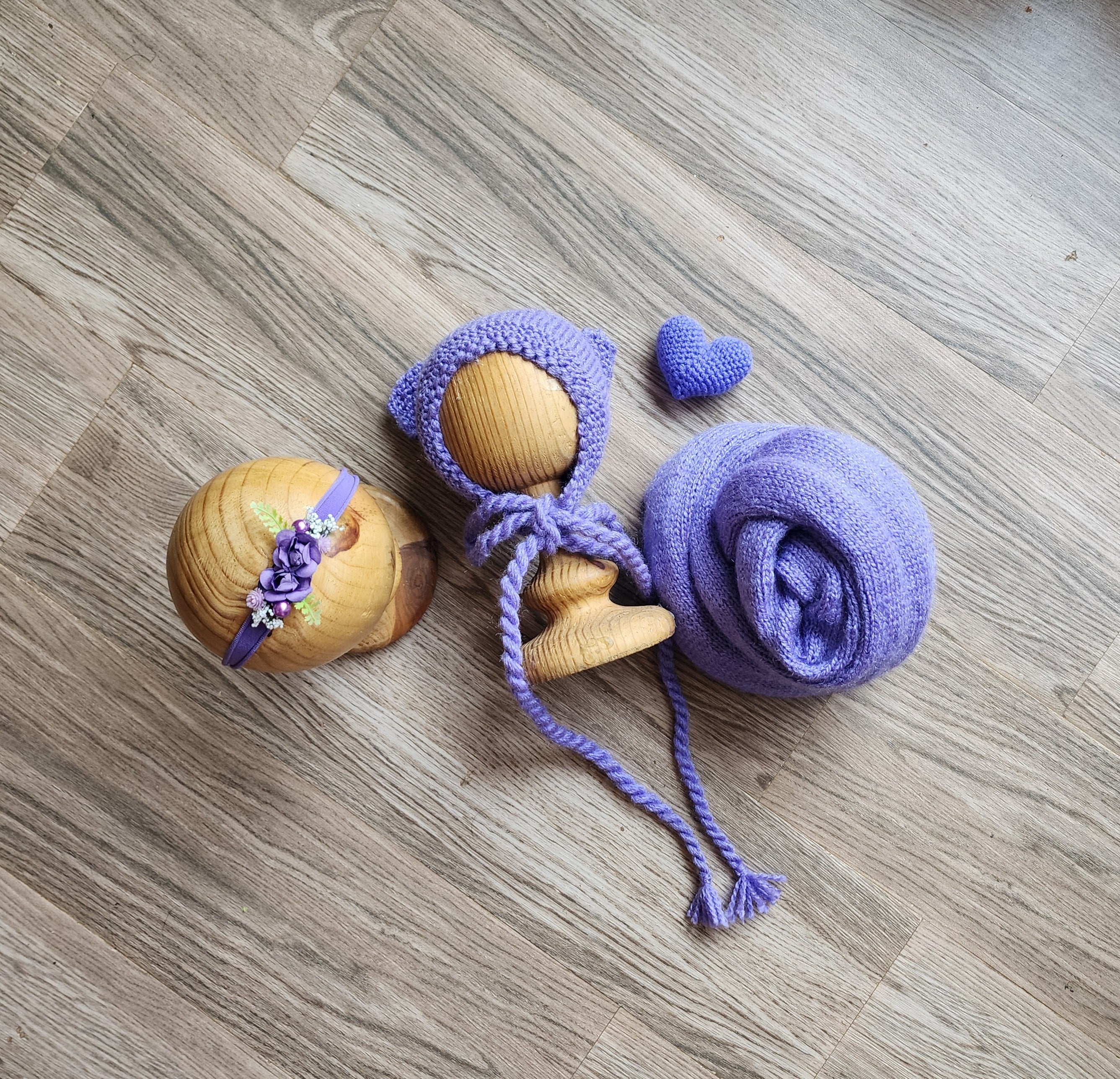 Knitted Wrap & Cap Set Type 2