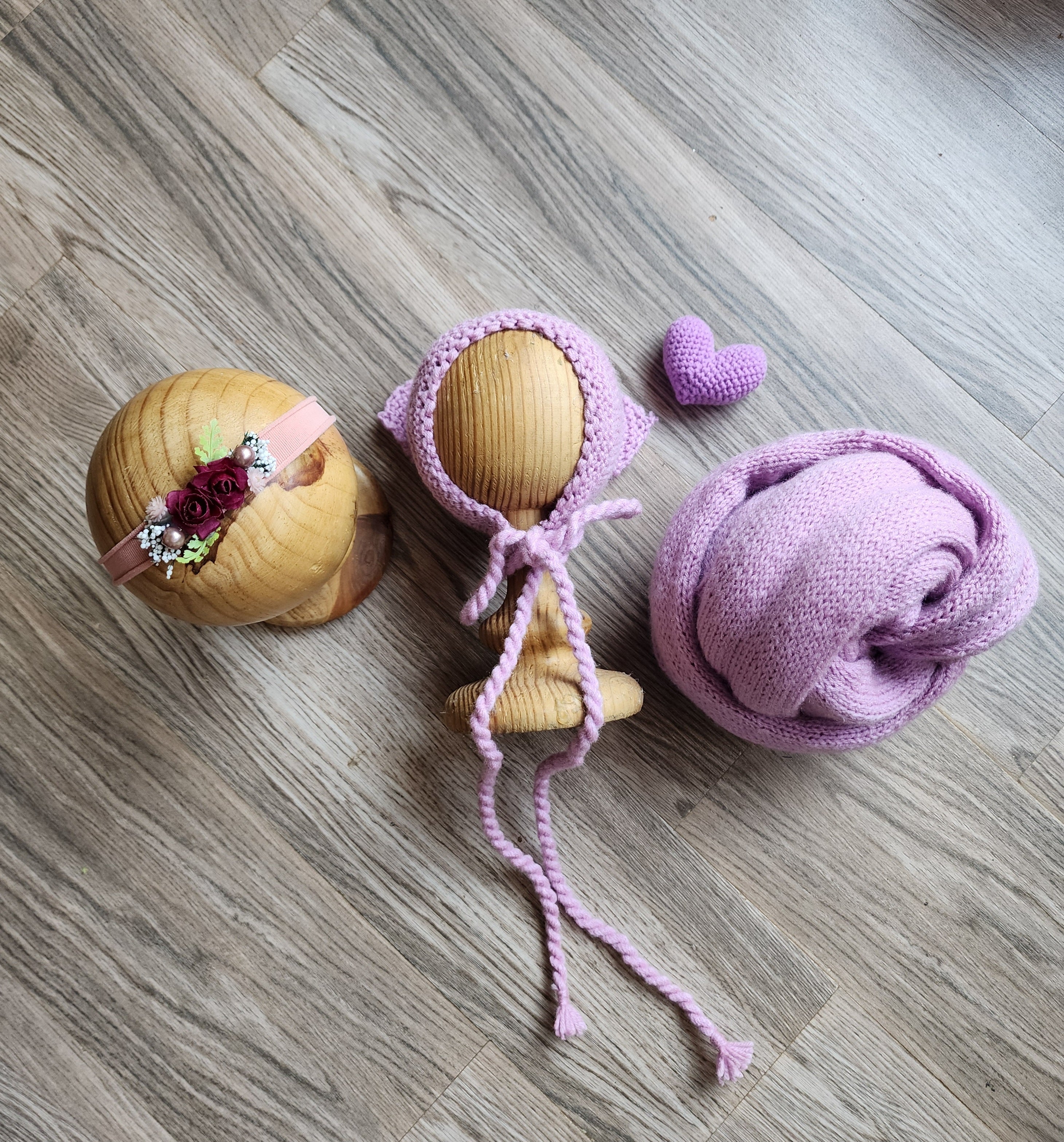 Knitted Wrap & Cap Set Type 2