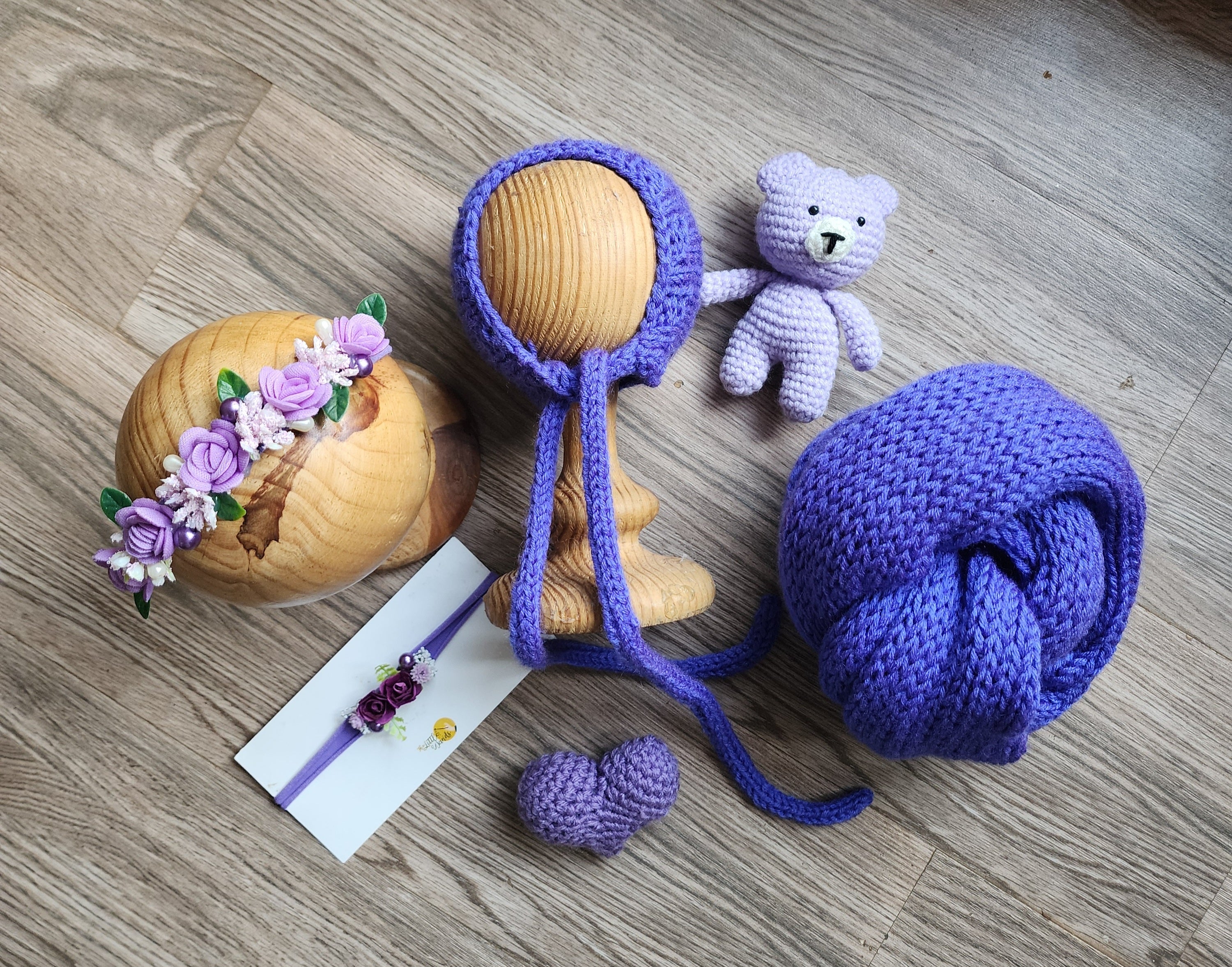 Knitted Wrap & Cap Set Type 2