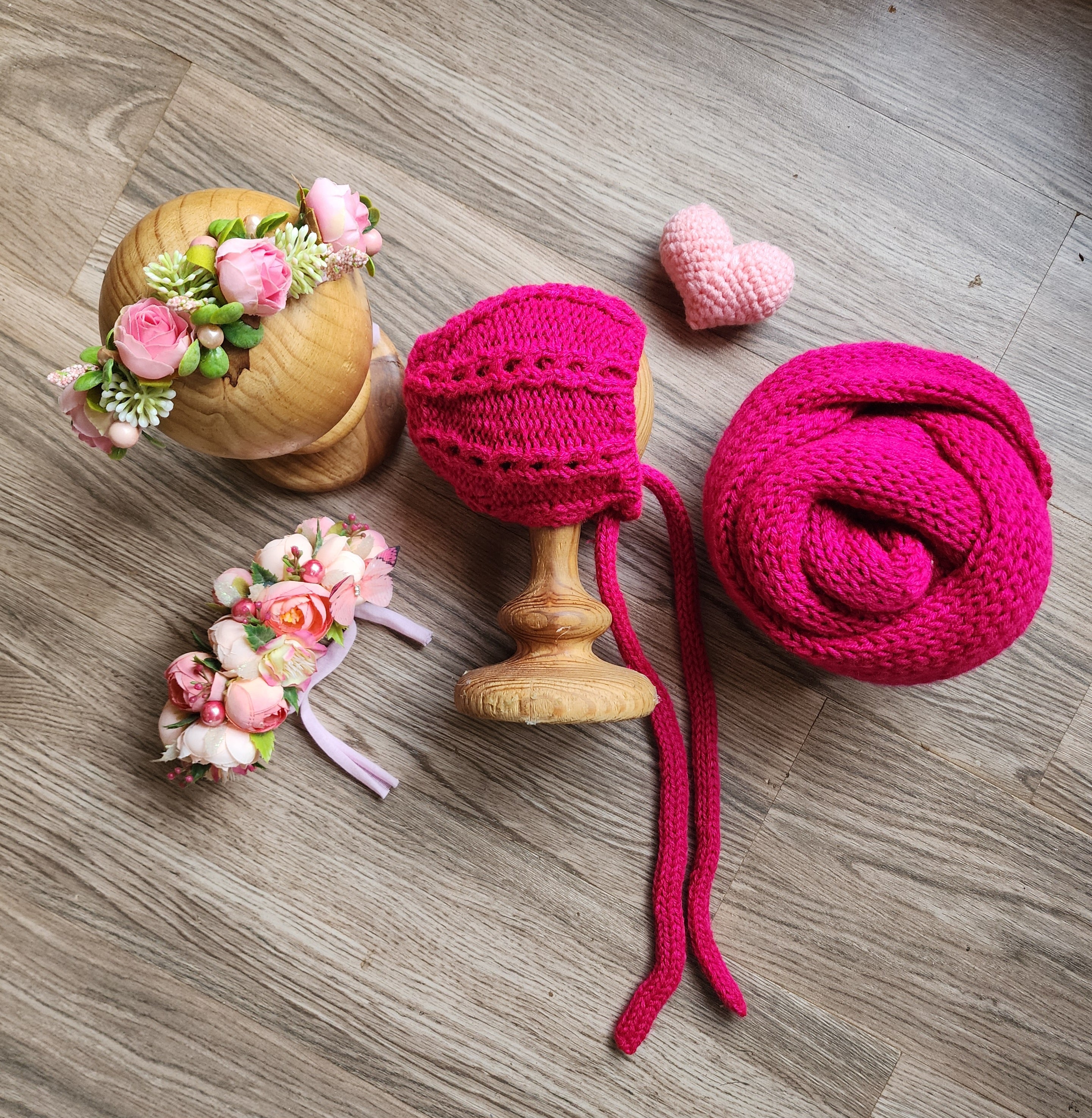 Knitted Wrap & Cap Set Type 2