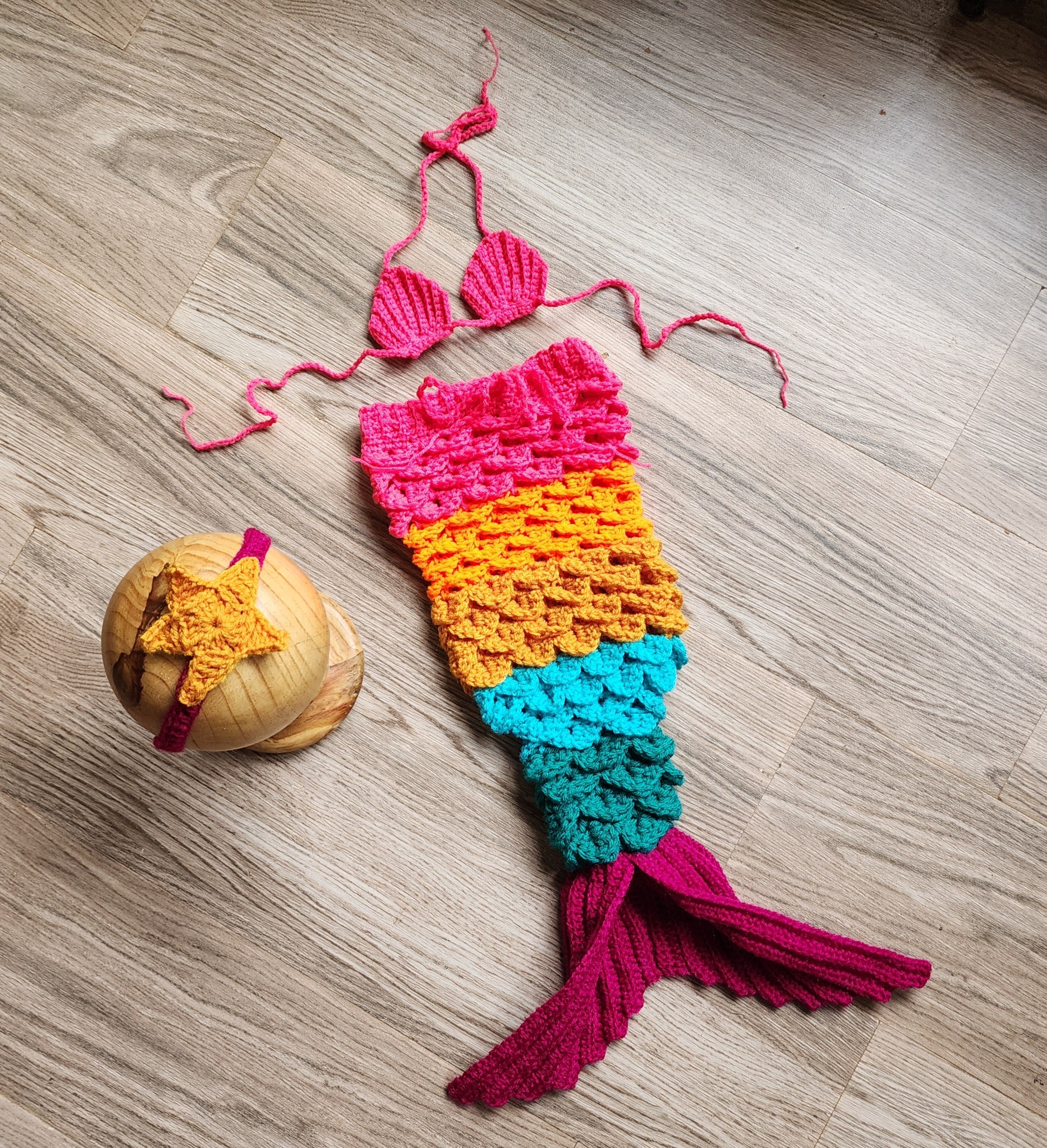 Mermaid Set (Mermaid Top, Bottom & Headband)