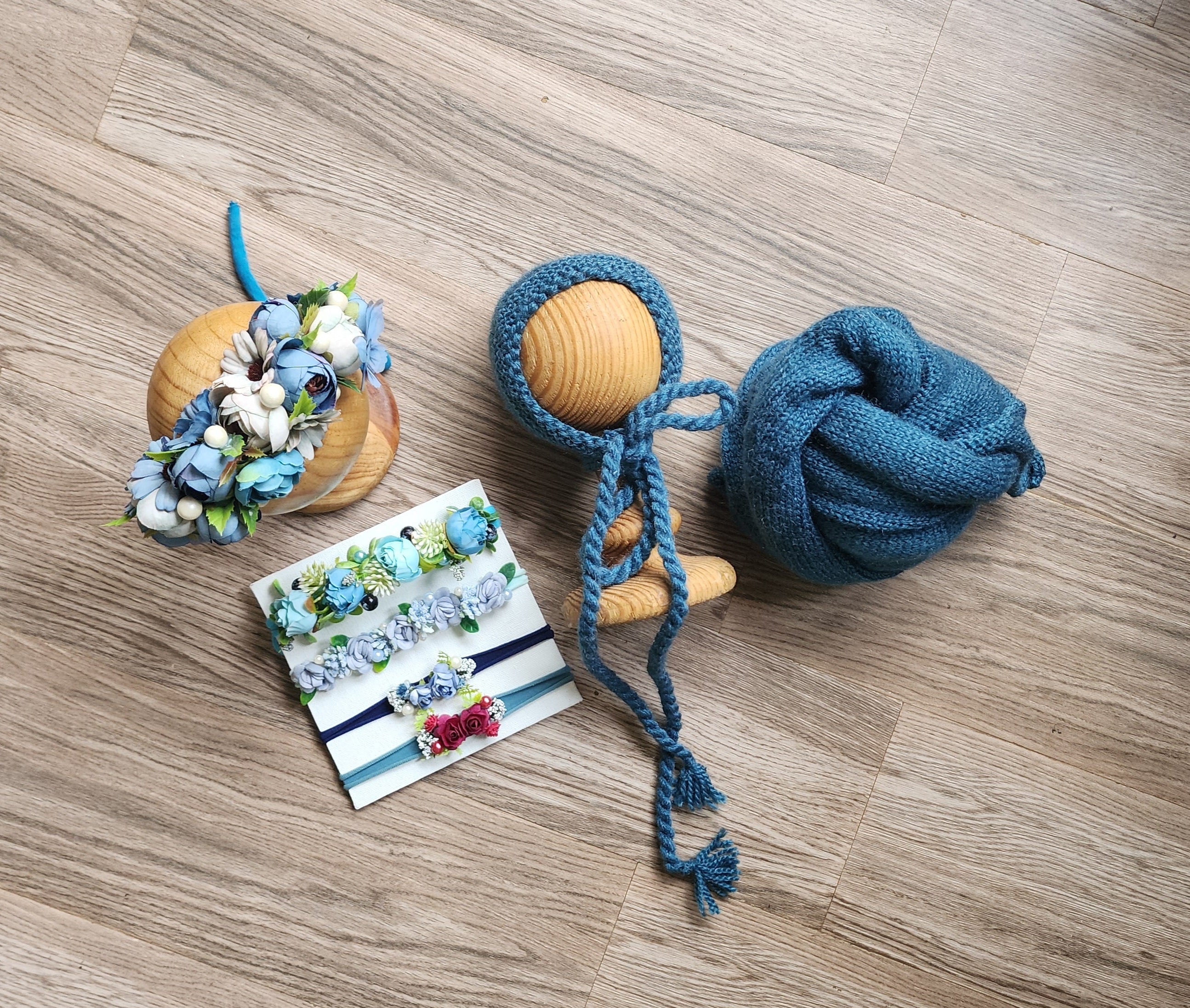 Knitted Wrap & Cap Set Type 2