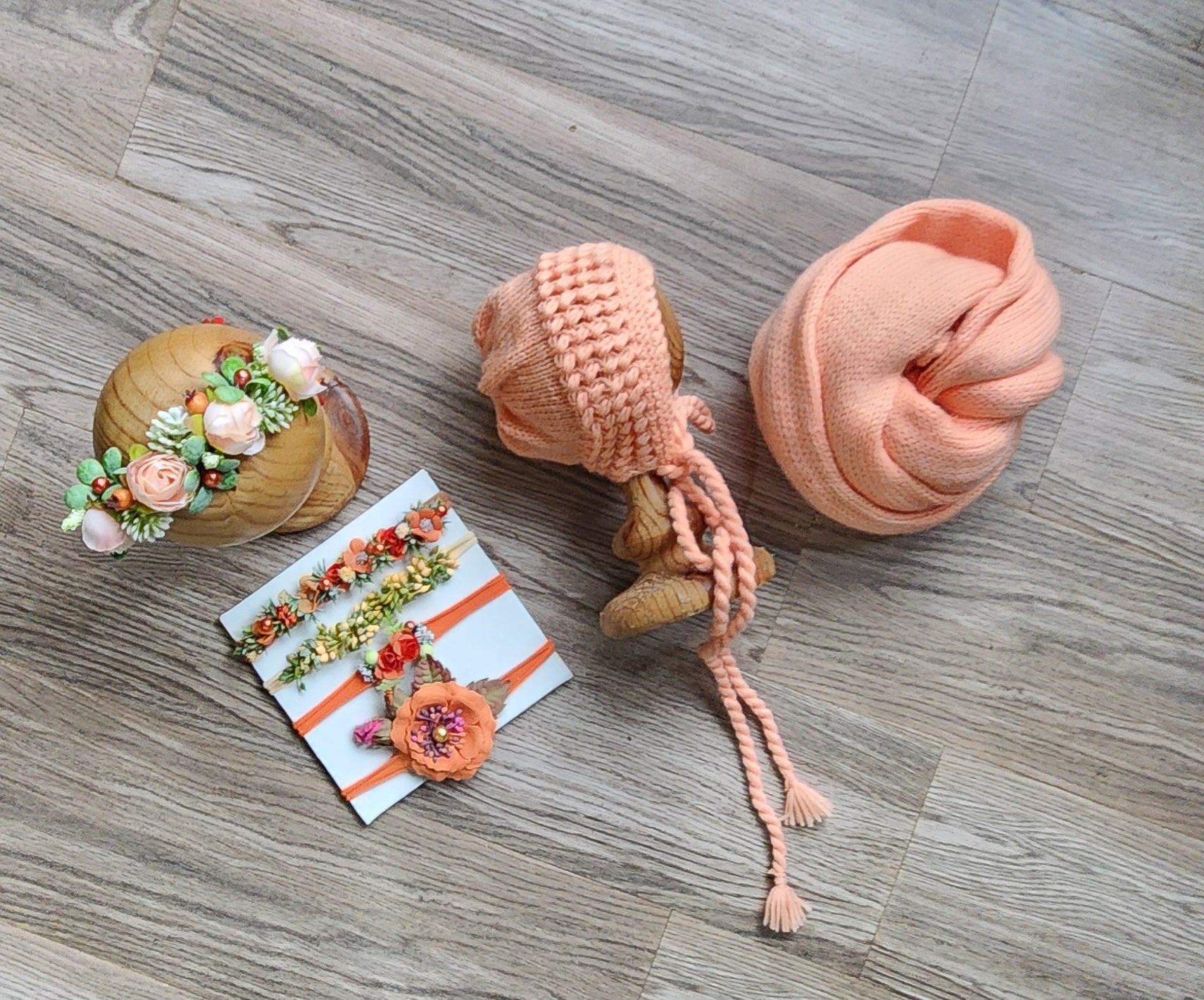 Knitted Wrap & Cap Set Type 2