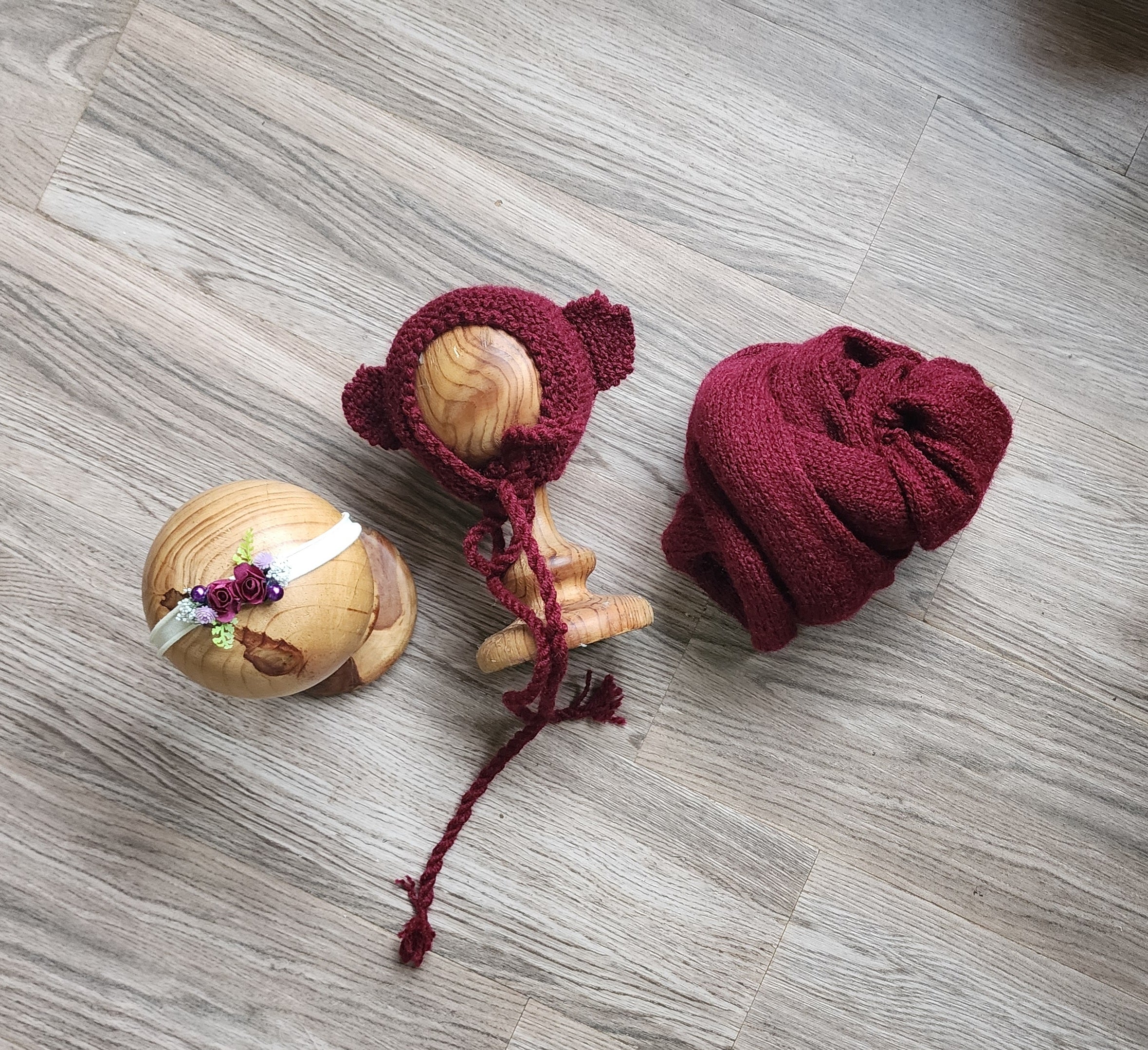 Knitted Wrap & Cap Set Type 2