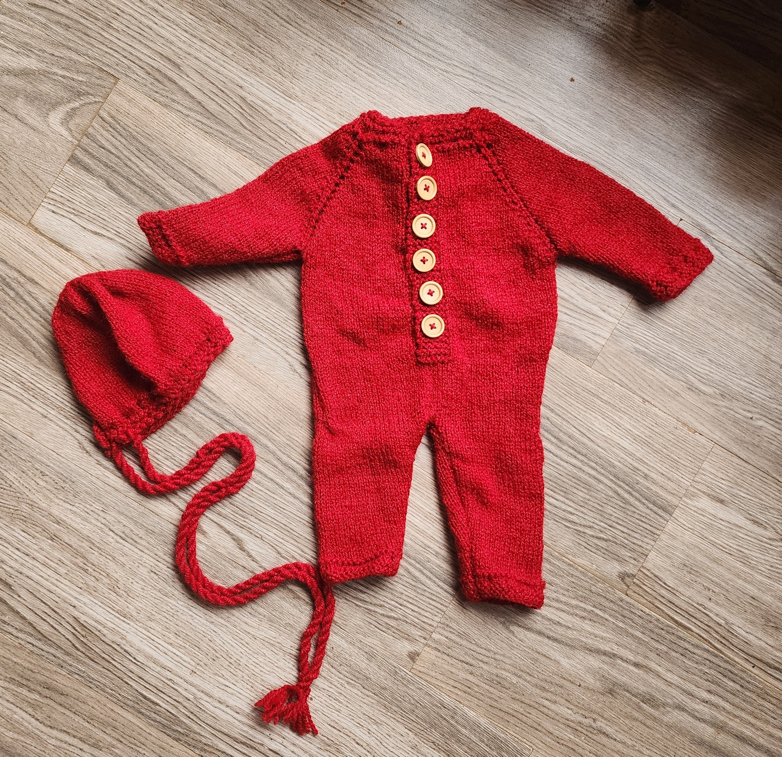 Knitted Romper & Cap Sets