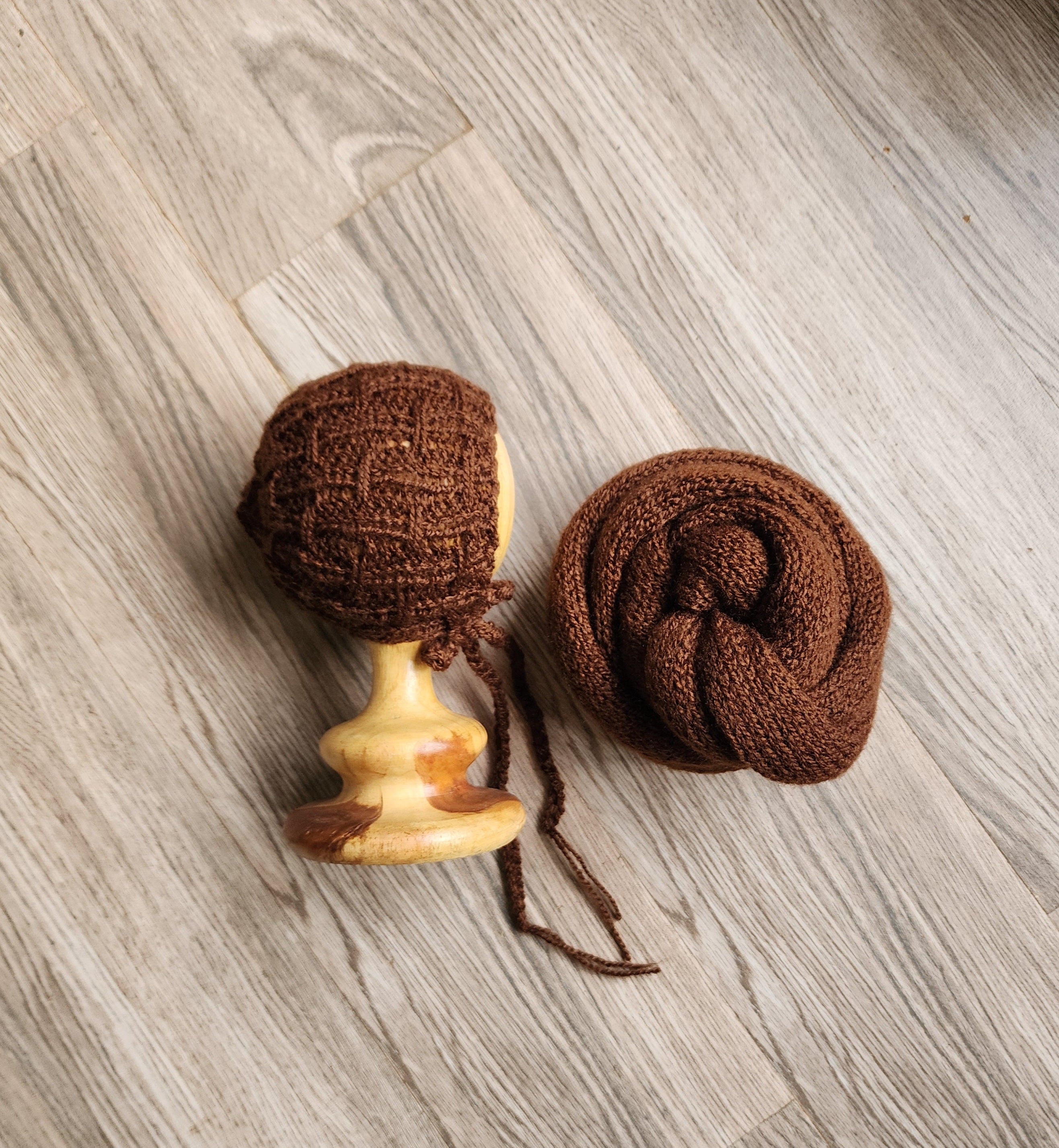 Knitted Wrap & Cap Set Type 4