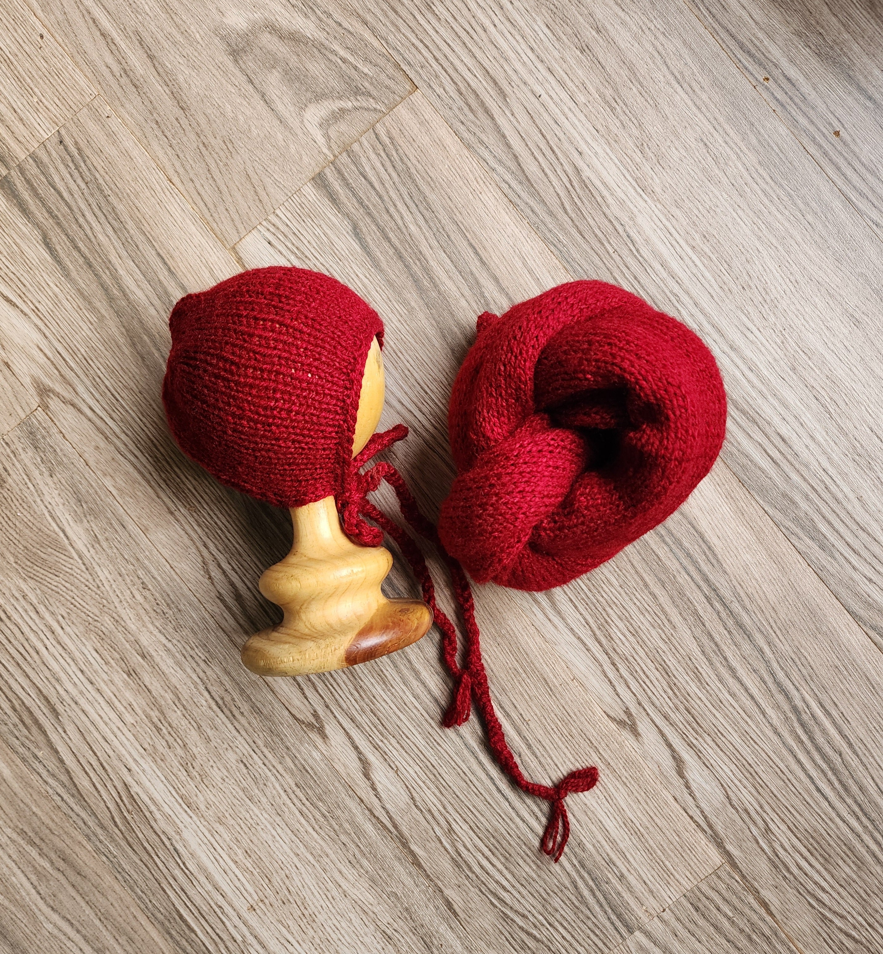 Knitted Wrap & Cap Set Type 4