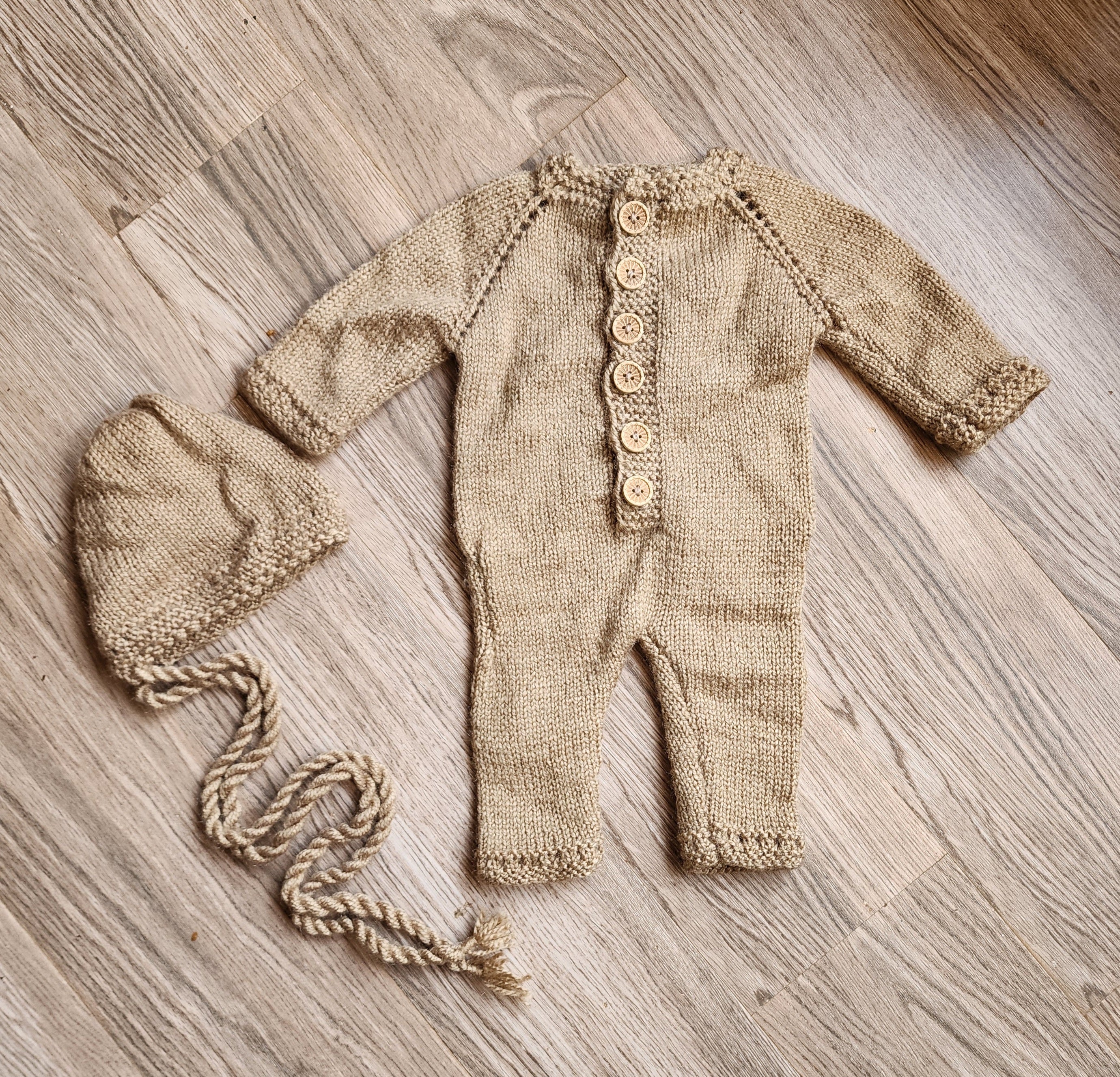 Knitted Romper & Cap Sets