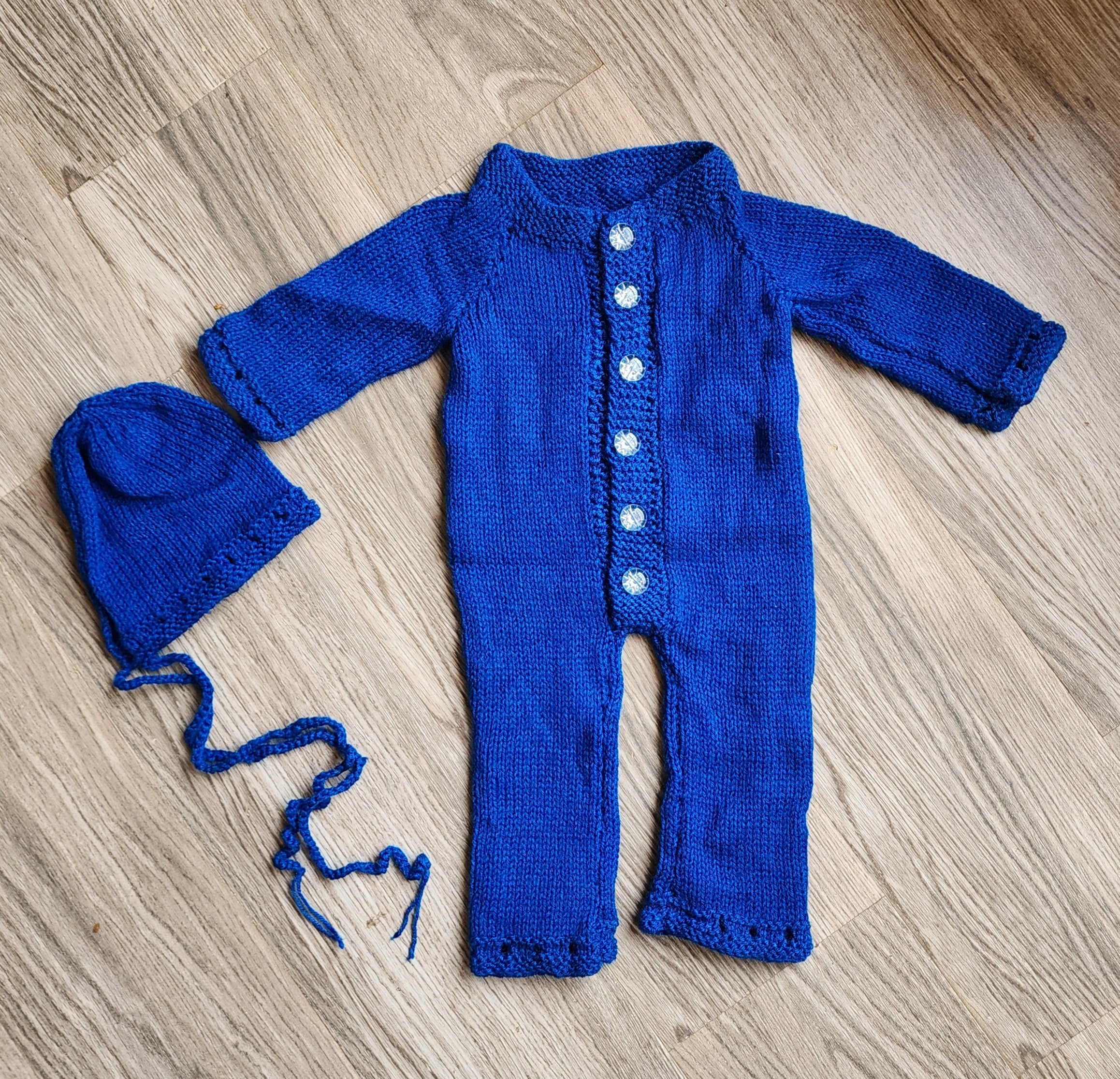 Knitted Romper & Cap Sets