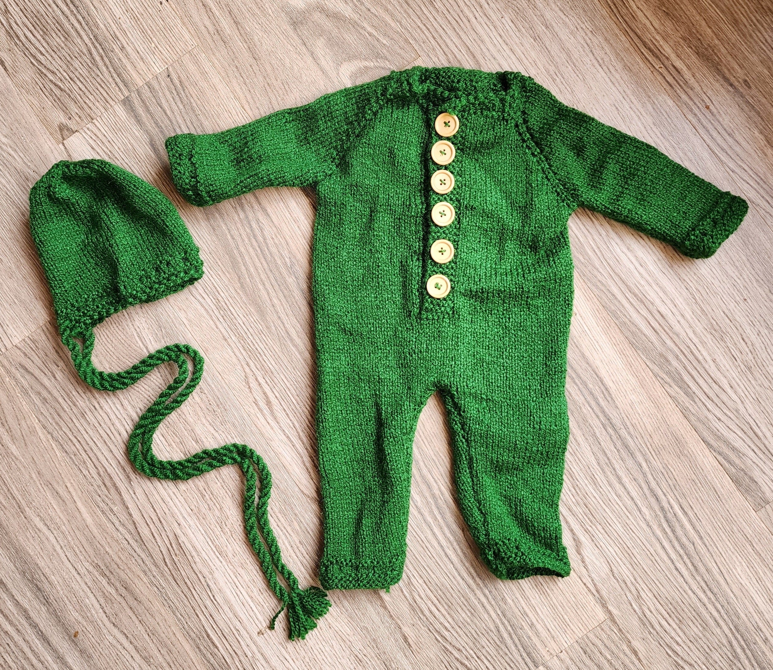 Knitted Romper & Cap Sets