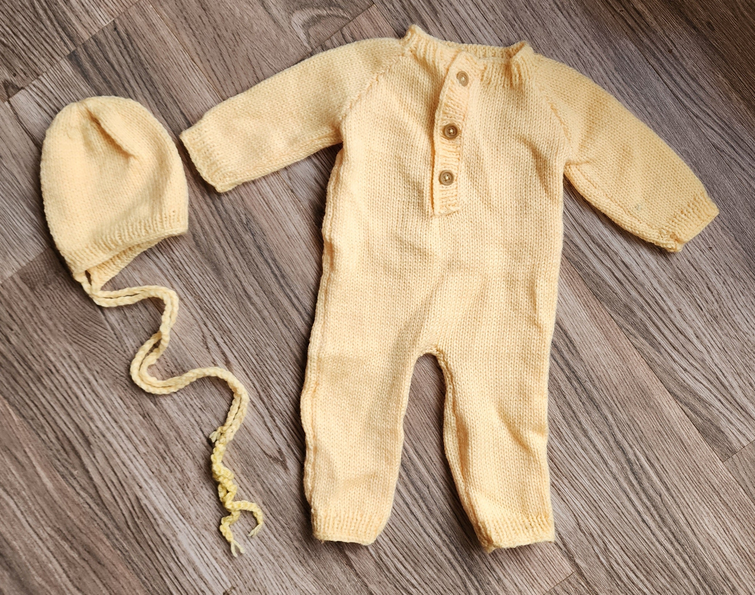 Knitted Romper & Cap Sets