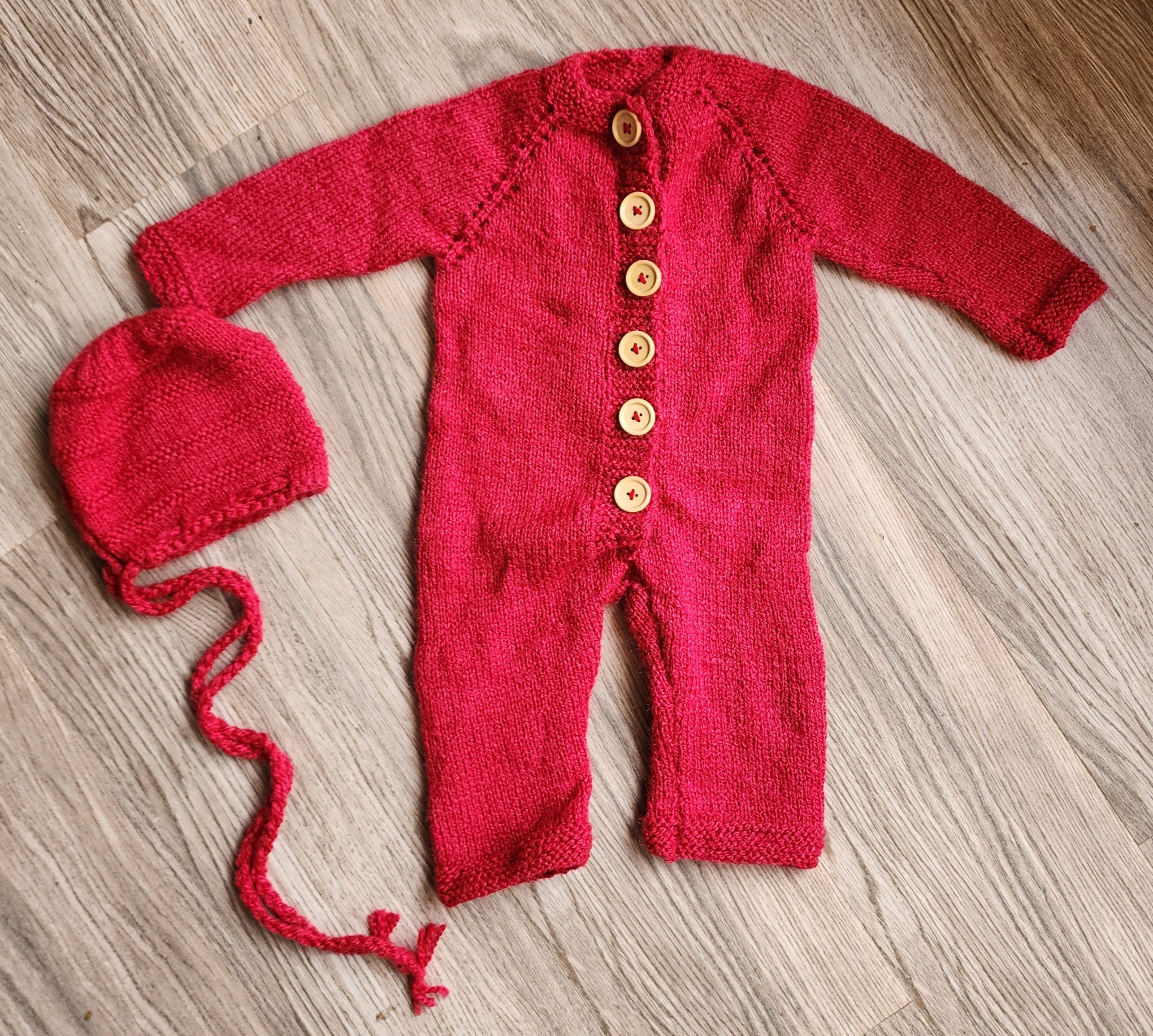 Knitted Romper & Cap Sets