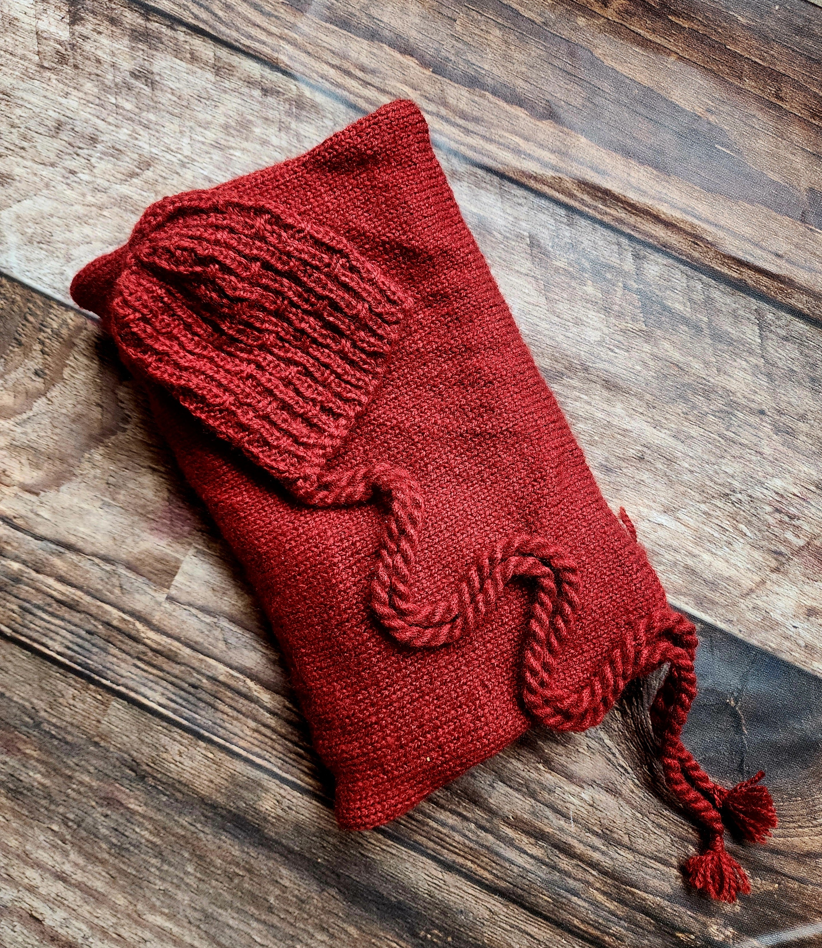 Knitted Wrap & Cap Set Type 1