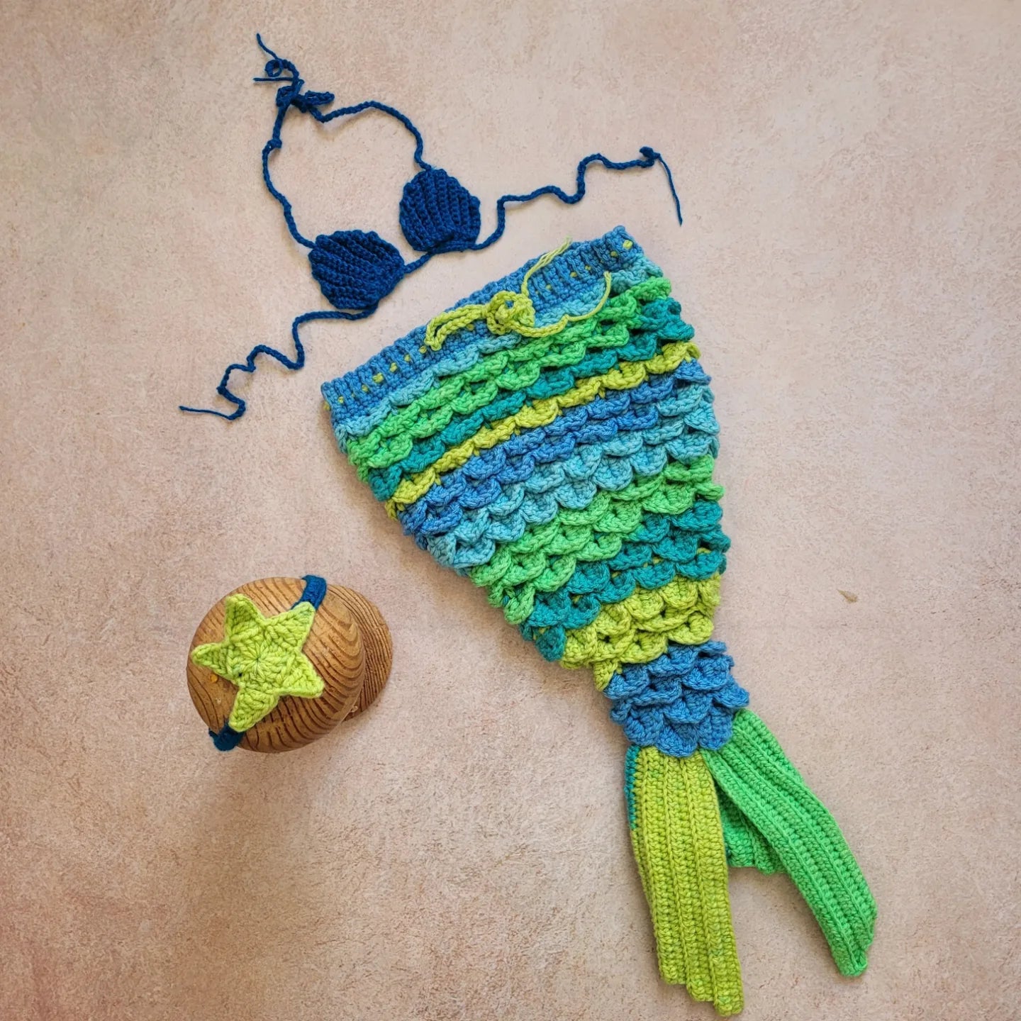 Mermaid Set (Mermaid Top, Bottom & Headband)