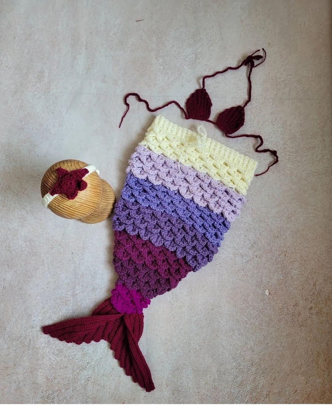 Mermaid Set (Mermaid Top, Bottom & Headband)