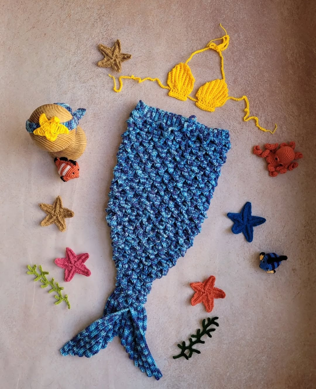 Mermaid Set (Mermaid Top, Bottom & Headband)