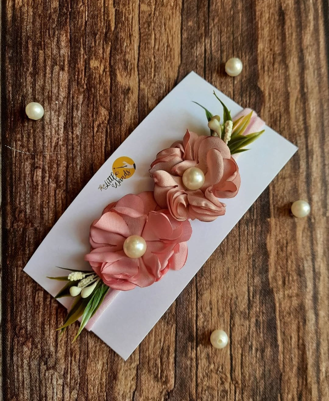 The Pink Bloom tieback headband