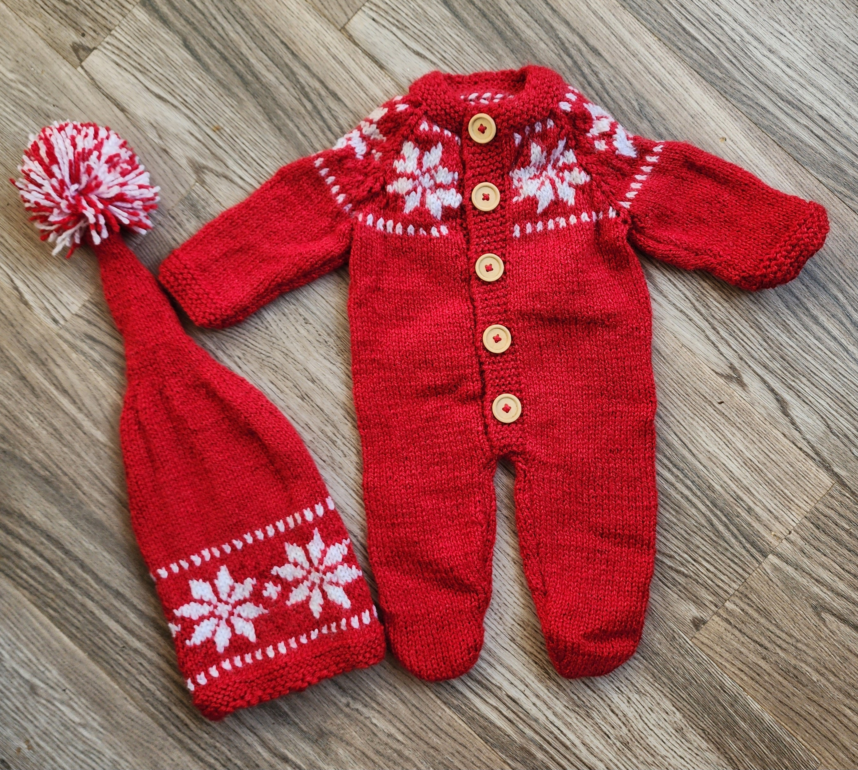 Christmas Collection Romper & Cap Set