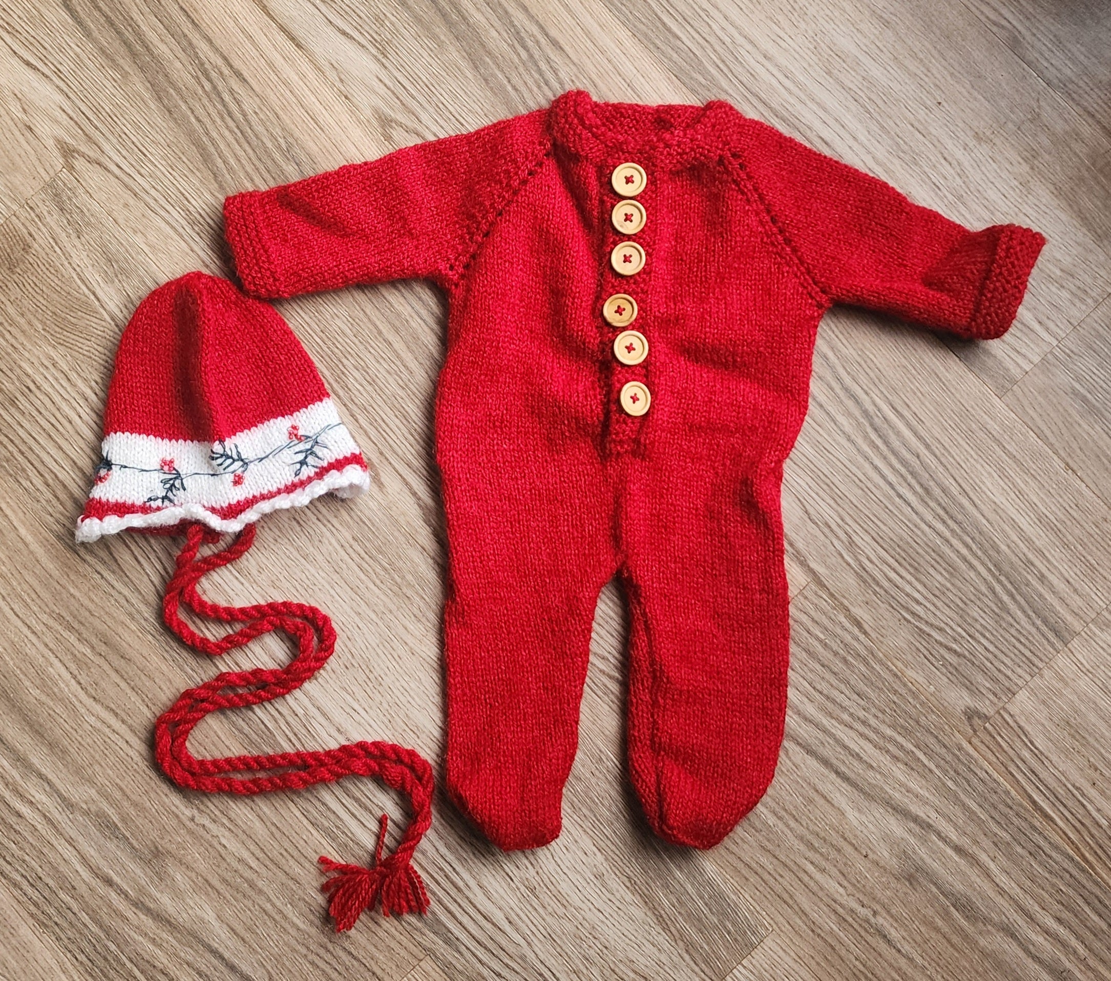 Christmas Collection Romper & Cap Set